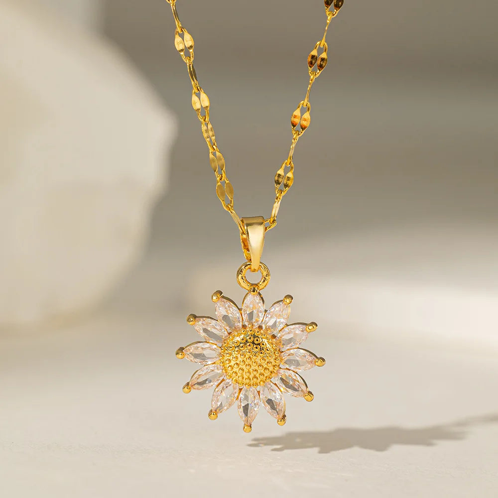 You Are My Sunshine Adjustable Necklace | 18k Gold Plated Stainless Steel