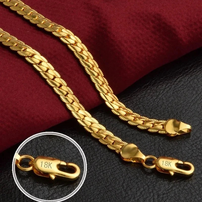 Mens Real 18k Gold Vermeil 5mm Hip Hop Miami Cuban Link Bracelet 925 silver 8" Length