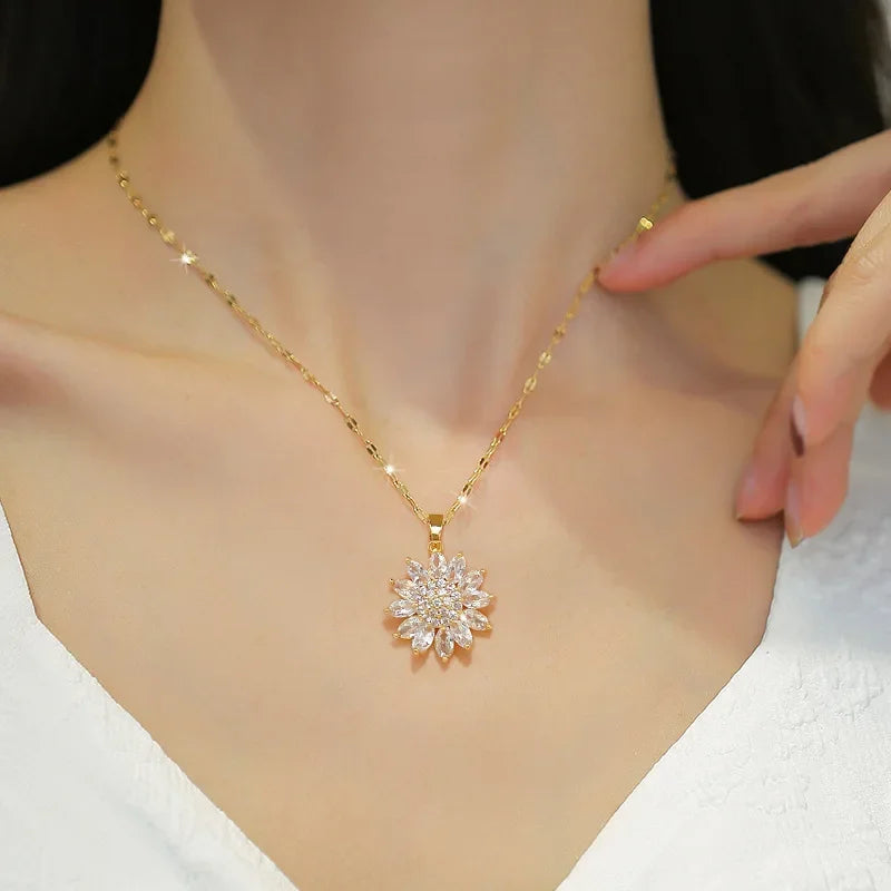 You Are My Sunshine Adjustable Necklace | 18k Gold Plated Stainless Steel