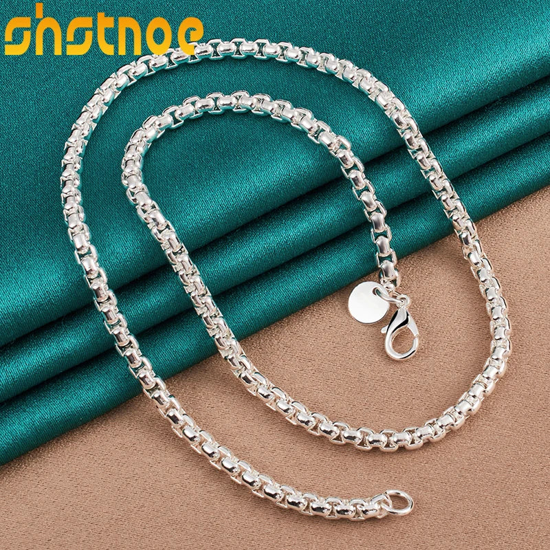 Sterling Silver 925 Necklace for Men & Women 24"