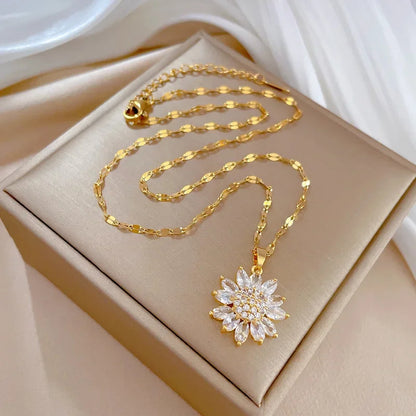 You Are My Sunshine Adjustable Necklace | 18k Gold Plated Stainless Steel