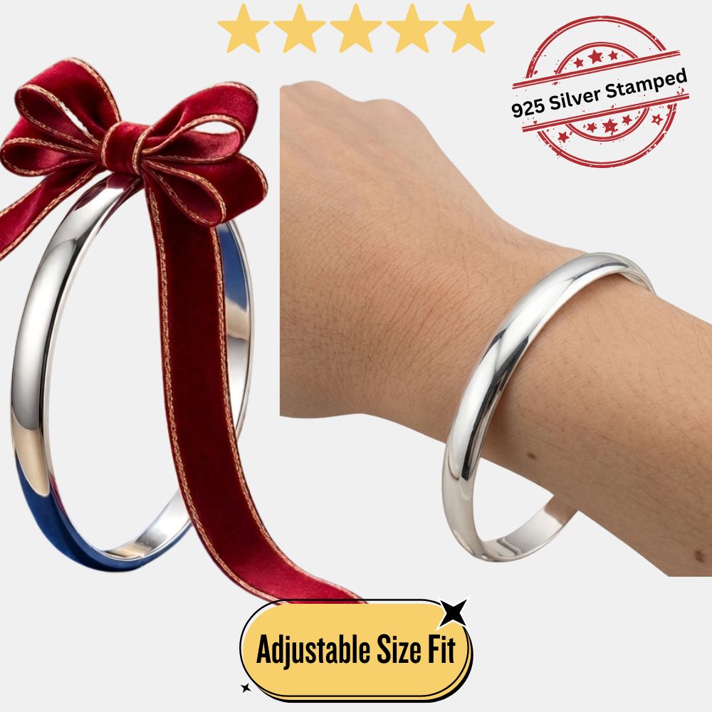 Premium Adjustable Size 925 Hallmarked Bangle