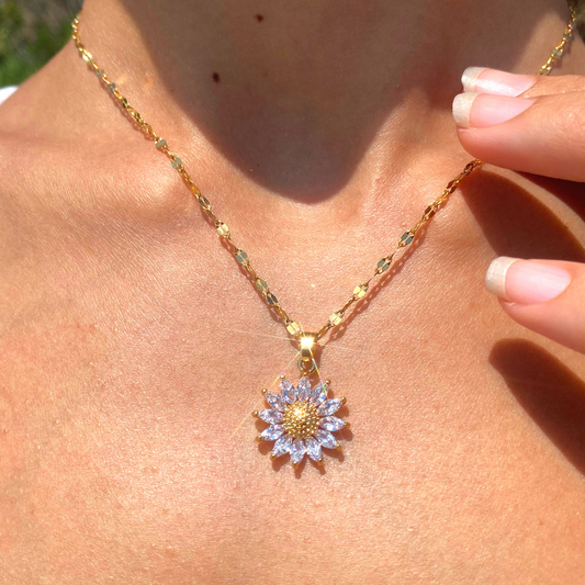 You Are My Sunshine Adjustable Necklace | 18k Gold Plated Stainless Steel