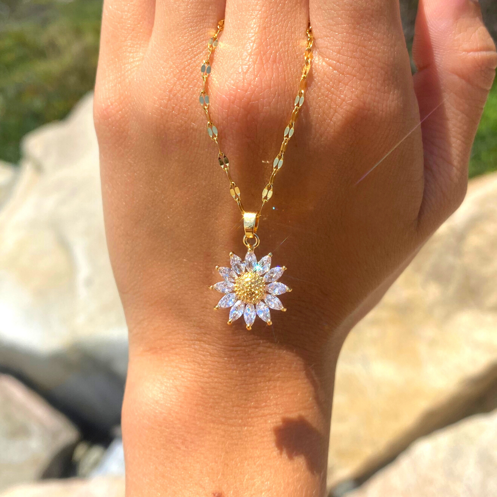 You Are My Sunshine Adjustable Necklace | 18k Gold Plated Stainless Steel