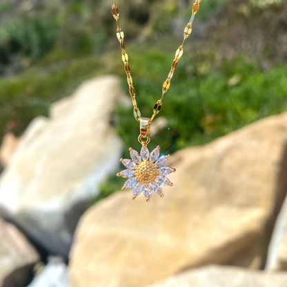 You Are My Sunshine Adjustable Necklace | 18k Gold Plated Stainless Steel